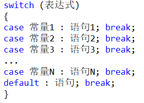 switch-case结构