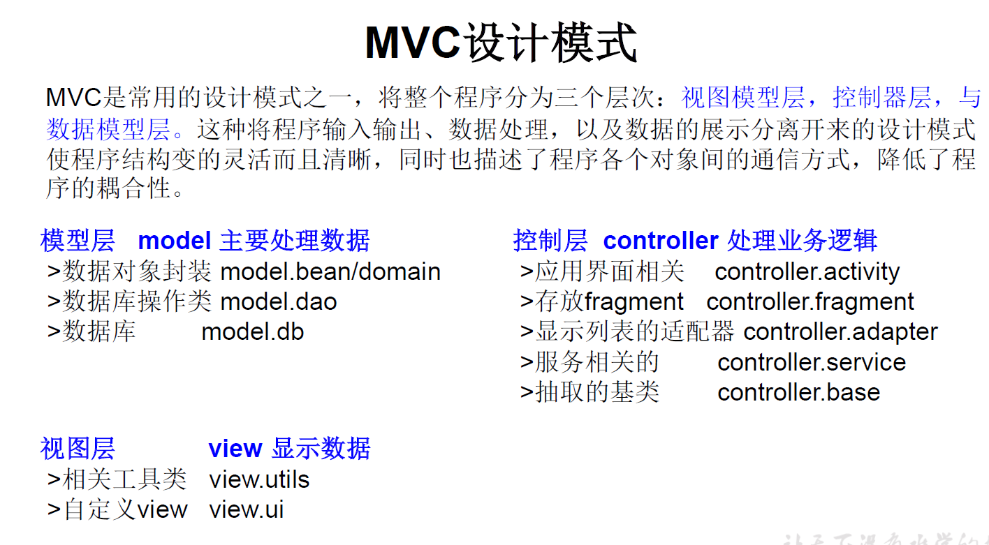 MVC设计模式